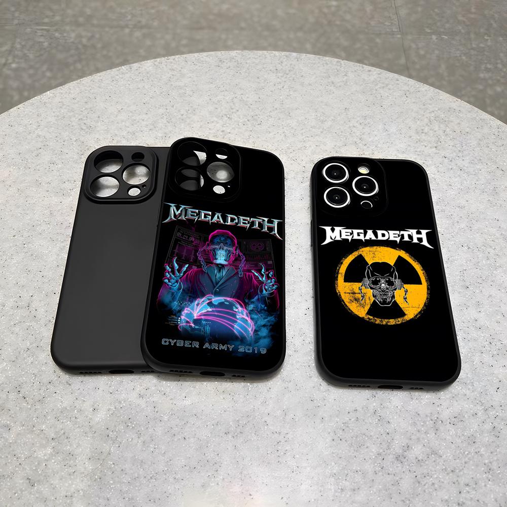 Rock Band M-Megadeth Phone Case For 16 Pro Max Iphone 17 Pro Max 14 15 Plus 12 13 11 Pro Xr X Xs SE Back Cover