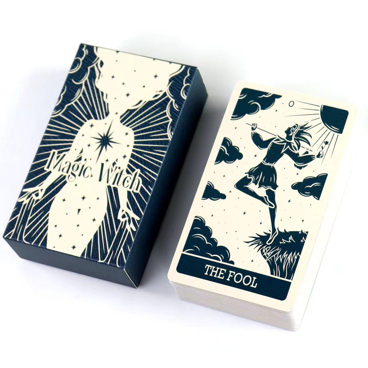 Mazo De Tarot Ritualista De 78 Cartas – Adivinación Mística Con Guía Completa En Inglés – Tamaño Bolsillo 10.5x6.3 Cm – Para Principiantes Y Expertos