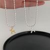 Stainless Steel Cute Style Balloon Dog Pendant Necklace Sweet Funny Clavicle Chain Unique Girl Birthday Gift