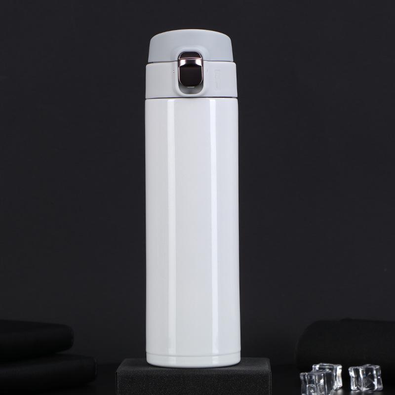 

Ізольована студентська чашка для води великої місткості - Креативна подарункова упаковка 500ml білий