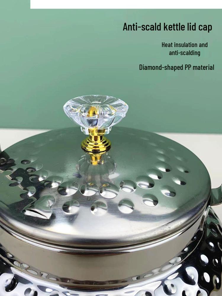 Bule de Chá de Aço Inoxidável com Infusor e Filtro para Uso Doméstico, em Restaurante ou Hotel