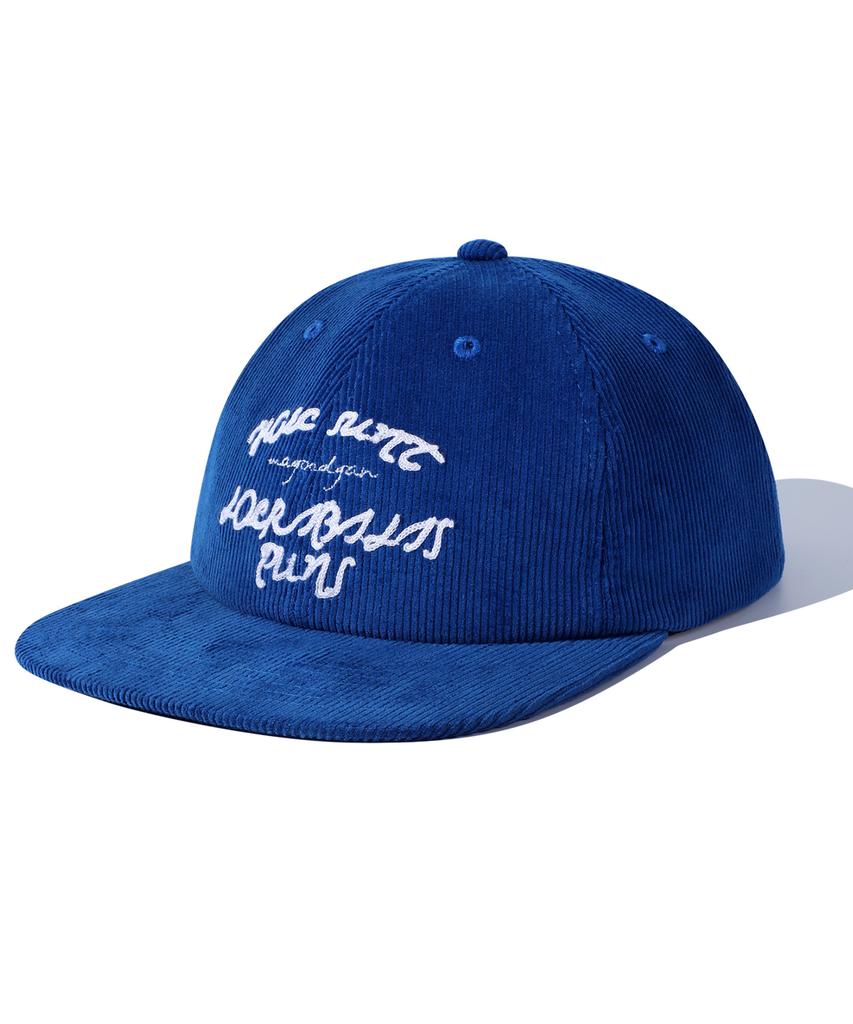 MAGOODGAN Kopfbedeckung 9313 Cord Kordel Stickerei Blaue Schirmmütze