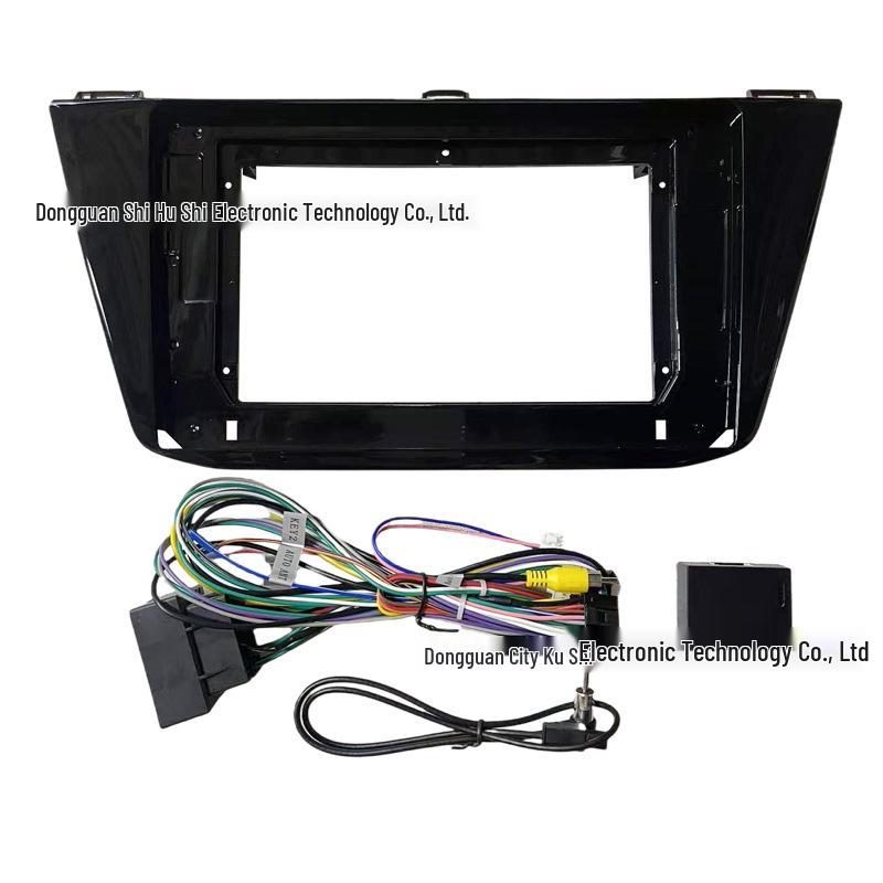 

Compatible with 17 Volkswagen Tiguan L models: Android Screen, Navigation Face Frame, Wiring Harness, and Protocol Panel. Face Frame