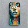 Art Painting Portrait Close-up Phone Case For iPhone 16 13 11 12 14 15 Pro Max Mini XR XS X 15 14 7 8 Plus SE2 Back Cover Funda