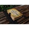 Handmade Leather Triquetra Valhalla viking Vegvisir Journal For Traveling Sketchbook Blank notebook For men women birthday