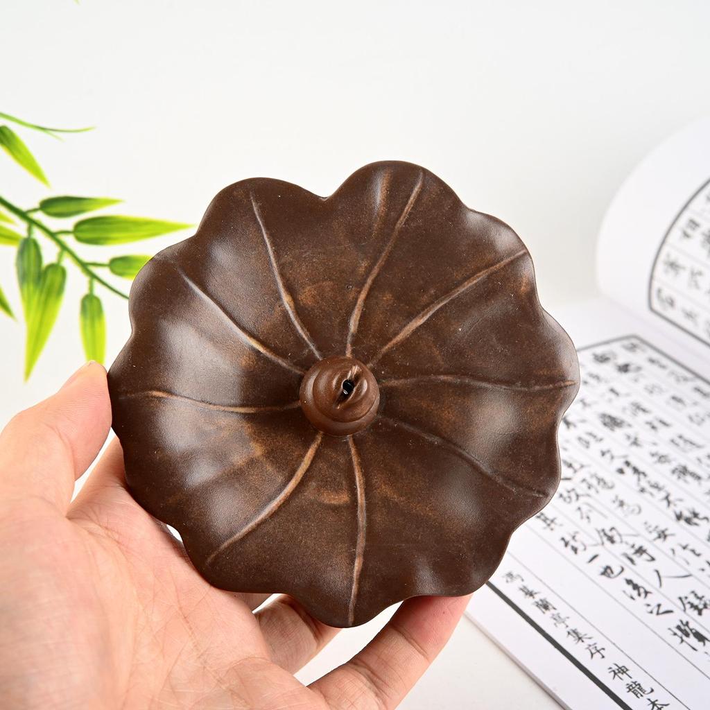 Lotus Leaf Incense Holder: Ash-Free Base for Sandalwood and Agarwood Incense
