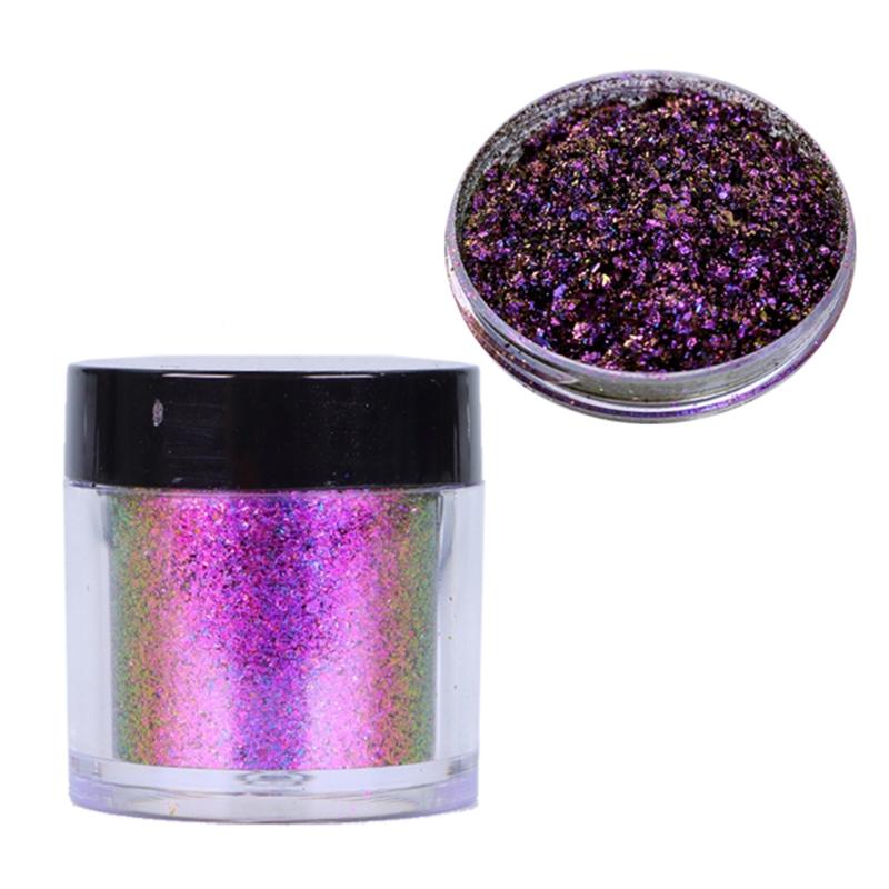 Nail Powder Flake Colorful Coarse Cloud Brocade Powder Handmade DIY Face Body Makeup Nail Art Decoration Supp