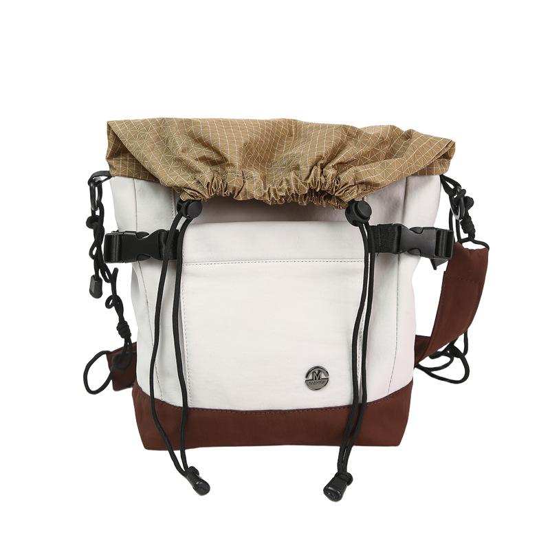 Mountain Outdoor Lightweight Messenger Bag Men's Design Sense Tooling Wind Backpack Hiking Camping Waterproof Shoulder Bag Mobile Phone Bag