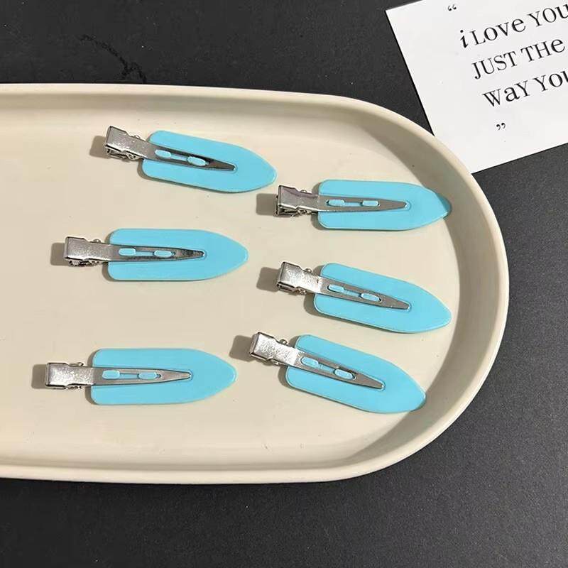 6 pièces/ensemble Épingles à cheveux simples sans couture pour coiffure Femmes Coréennes Carotte Géométrique Barrettes Pince à cheveux latérale Filles Accessoires pour cheveux Couvre-chef