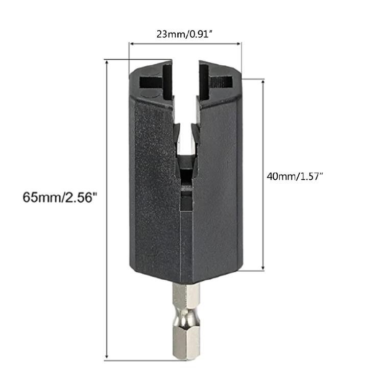 Gitarrenbohrer-Stecker Gitarrensaiten-Wicklerkopf Sechskant-Wickler Bohrer-Stecker-Werkzeug