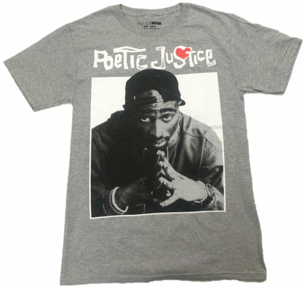 Поэтическая справедливость Тупак Шакур 2Pac Красное сердце Мужская футболка Унисекс футболка XXL