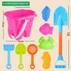Kids' Beach Toy Set: Sand Shovel, Bucket, Digging Tools & Hourglass