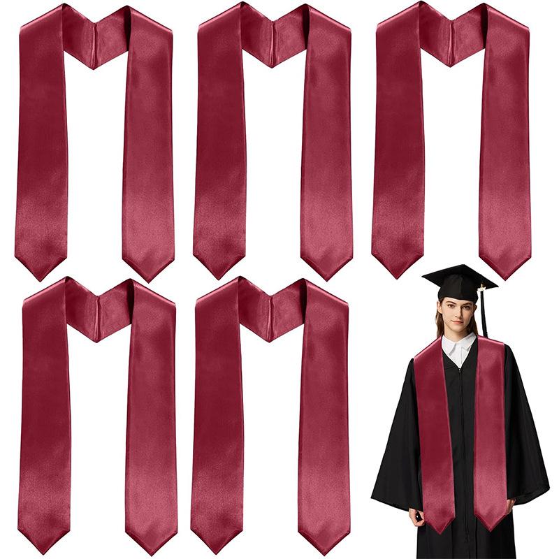 European & American Graduation Stole with Custom Embroidery or Heat-Printed Logo