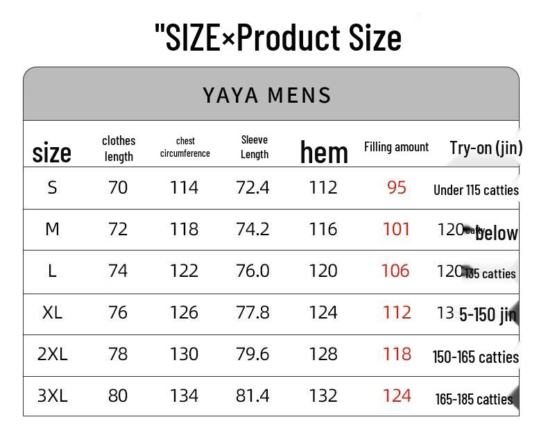 YAYA Men's Hooded Duck Down Winter Jacket