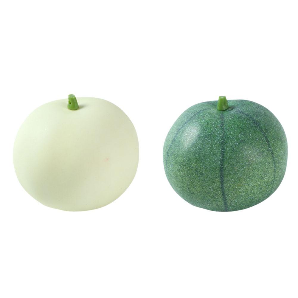 2Pcs Foam Artificial Melon Realistic Decorative Fruits Creative Simulation Melon Ornament  DIY