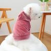 PETCIRCLE Pet Circle Dog Clothing Cat Clothing Bow Lace Edge Velvet Dress Dress