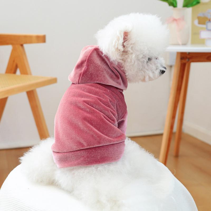 PETCIRCLE Pet Circle Dog Clothing Cat Clothing Bow Lace Edge Velvet Dress Dress