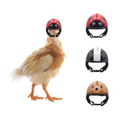 Pet Chicken Hat, Cute and Won't Fall Off, Mini Helmet, Hamster Parrot Bird Hat, Pet Costume, Rutin Chicken Helmet