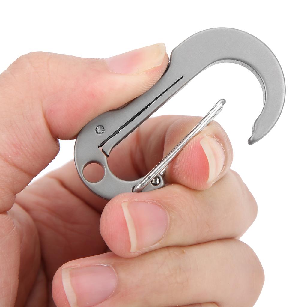 Liten nyckelring Karbinhake Kniv Titanlegering EDC Multiverktyg Nyckelring Flasköppnare