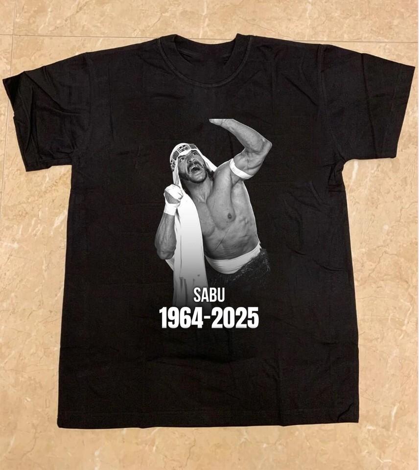 

Sabu 19642025 Black Cotton All size S345XL Gift For Fans TShirt HRN182 Unisex T-Shirt XL