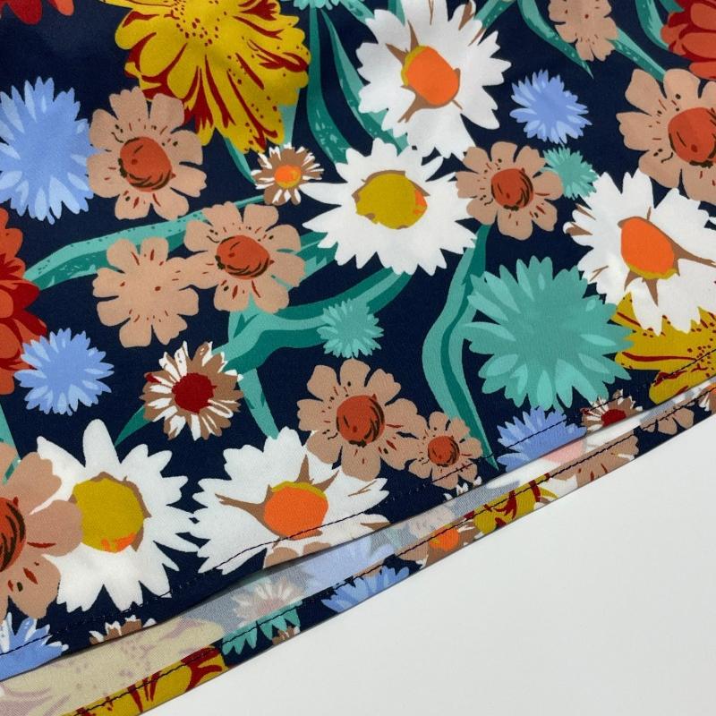 Fashion Short Sleeve Printed Loose Women's Dresses Summer Round Neck Elegant A Line Casual Floral Dress Ladies Vintage Slim Fit Female Dress 26176