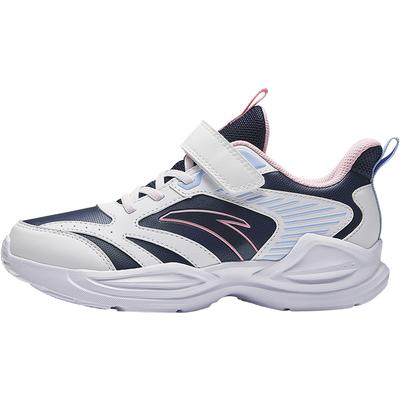 Comfortable Versatile Lightweight Shock Absorbing Low Top Kids Running Shoes Kids Sneaker White New-Ink-Blue Pink A22435522N-1