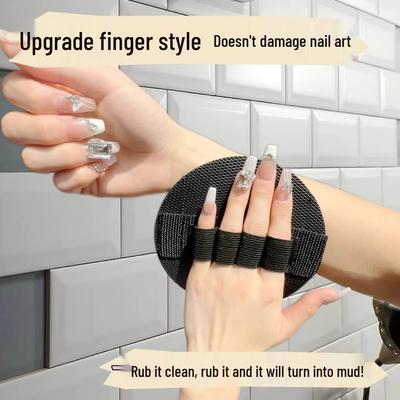 Dual-Use Leather Bath Scrubber for Men & Women - Exfoliating Back Brush for Painless Bathing