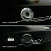Carbon Fiber Door Fuel Tank Gas Cover Trim  Accessories for Dodge Challenger 09+
