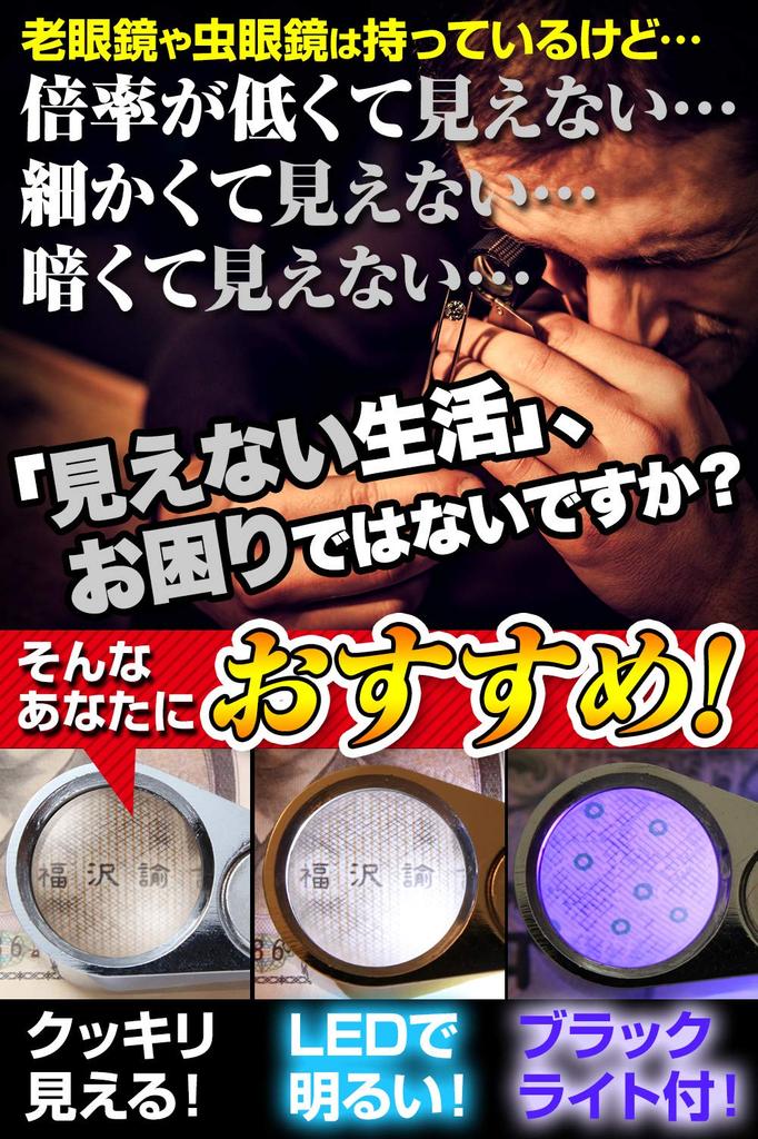 Phoenix Jewelry Loupe for Gem Appraisals with LED Light Magnifying Glass [40x Magnification] <45-Day Warranty>