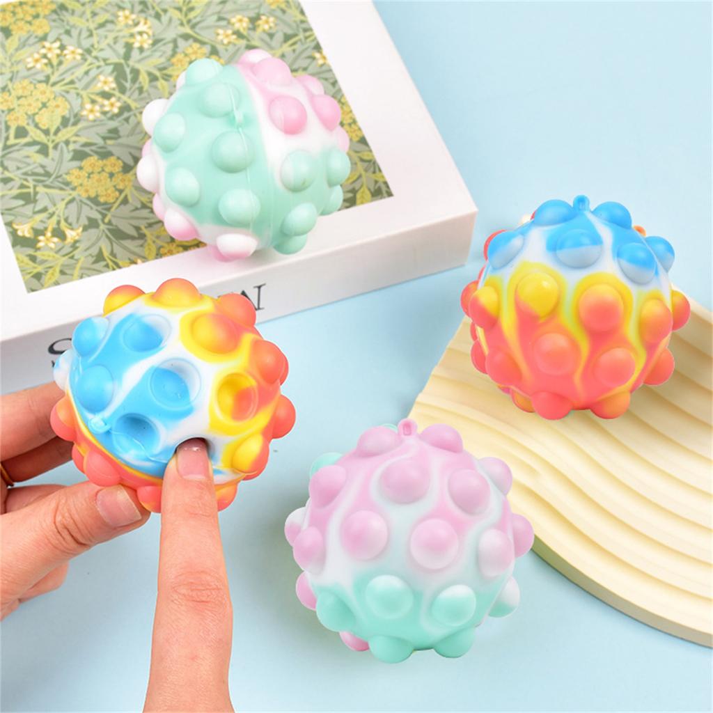Multi-colored Ball Stress-relieving Toy, Suitable For Adults And Children (colors Are Random)