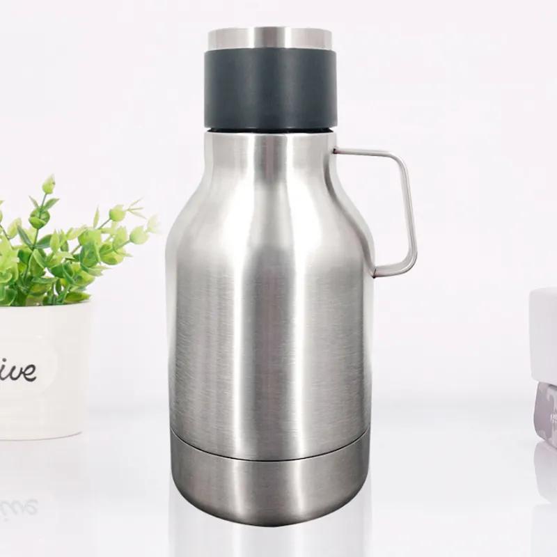 40oz Double Layer Insulated Stainless Steel Kettle With Handle Travel Kettle Detachable Insulated Cold Water Cup Reusable Portable Outdoor Travel Cup
