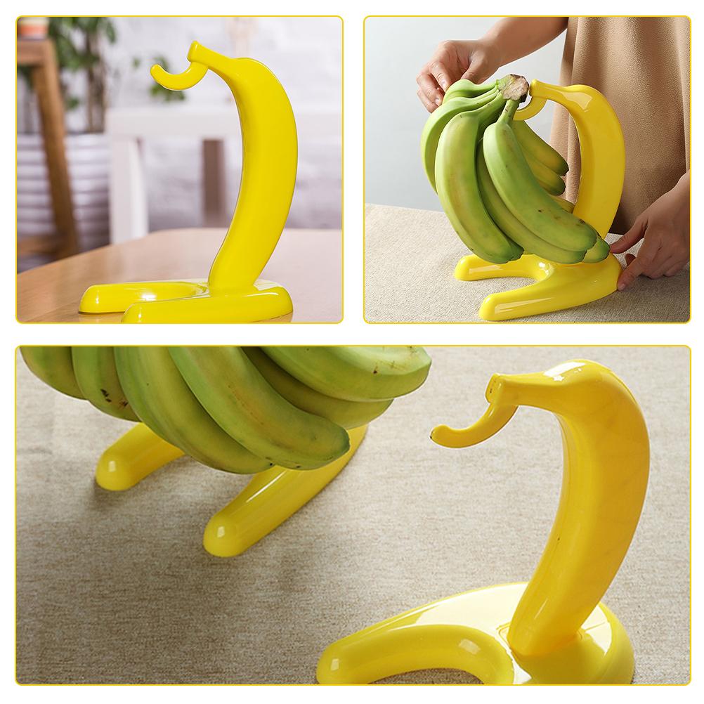 Věšáky na banány, závěsný stojan, košík na ovoce, venkovní držák na hrozny, žlutý