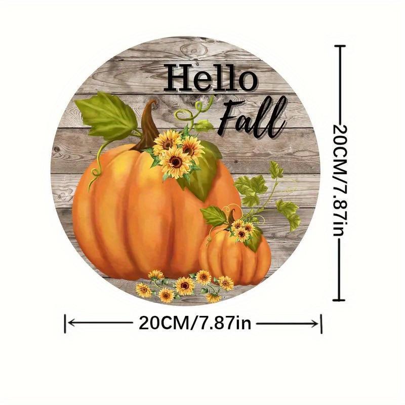 Garden Decorations,autumn Harvest Festival Decorations,wooden Hanging Decorative Signs,"hello Fall"logo,pumpkin pattern,2D Flat Products