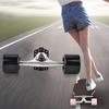 2pcs   Truck with Skate Wheel Riser Pad Bring Accessory(black shaft black wheel)