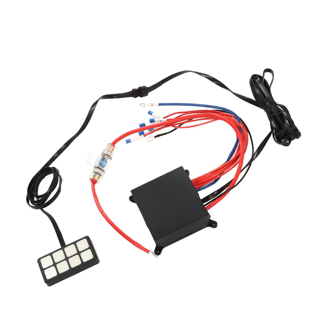 8 Gang Switch Panel Automatic Dimmable Circuit Power Control Relay System Button Pod Touch Switch Panel Box for Truck ATV UTV Boat RV