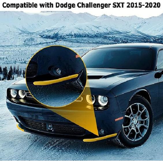 Frontstoßstangenlippen-Abdeckung Splitter Schutz für Dodge Challenger SXT 2015+, Gelb
