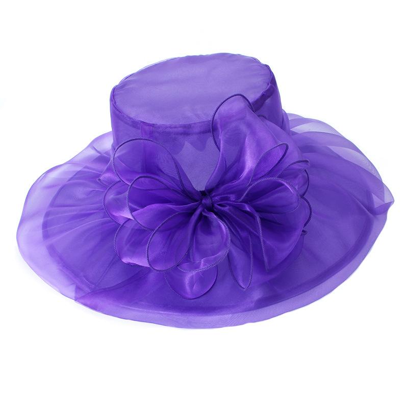 Hat Woman Summer Sunshade Sunscreen Big Brim Travel Photo Fashion Organza Sun Hat Large Brim Hat Outdoor