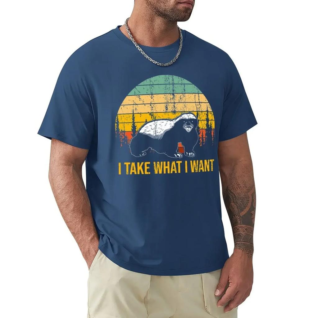 animal prinfor boys anime plus size tops clothing HONEYBADGER TEAM I DO WHAT I WANT HONEY BADGER DOES'NT CARE T-Shirt