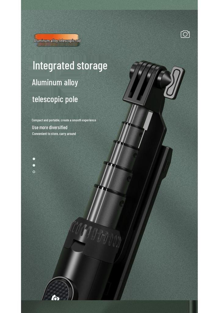 P160 Aluminum Alloy Multifunctional Bluetooth Selfie Stick Tripod for Videos & Live Streaming