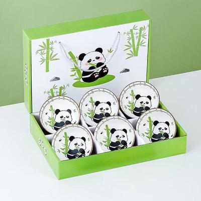 ZISIZ Keramik Panda Reisschüssel Geschenkset