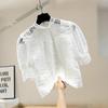 ZANZEA Women Summer Hollow Out Lace Casual Half Sleeve Blouse