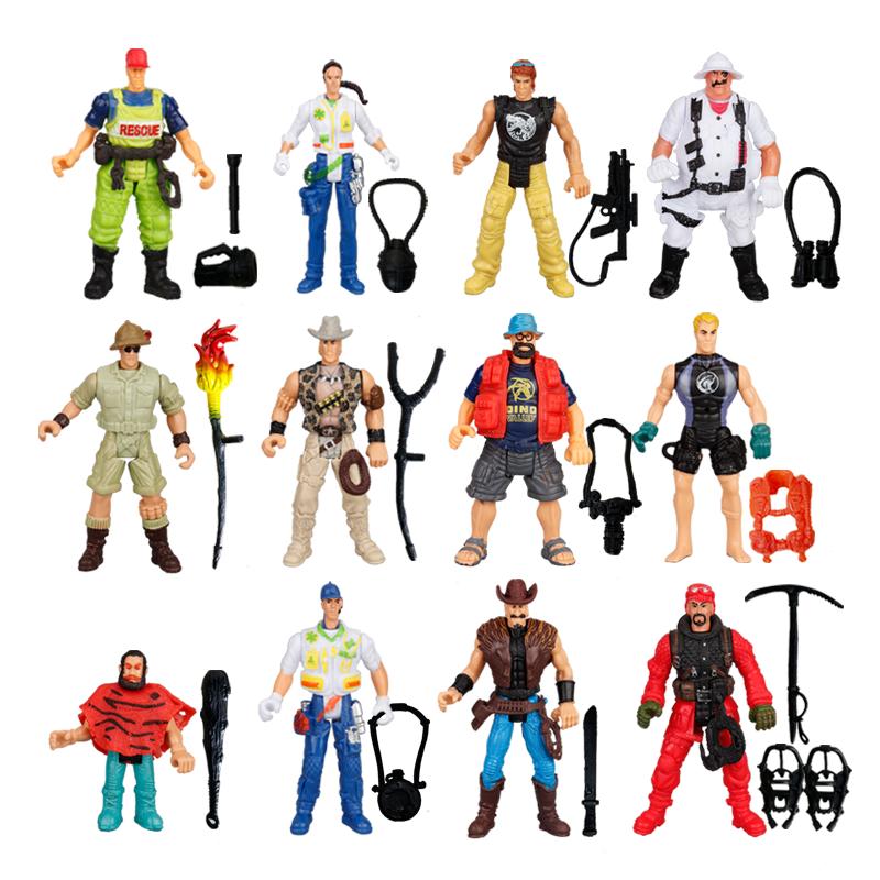4inch Army Men Special Forces Soldiers Fireman Action Figures Playset Military Modle Toys For Kid Boy Christmas Lovely Gifts