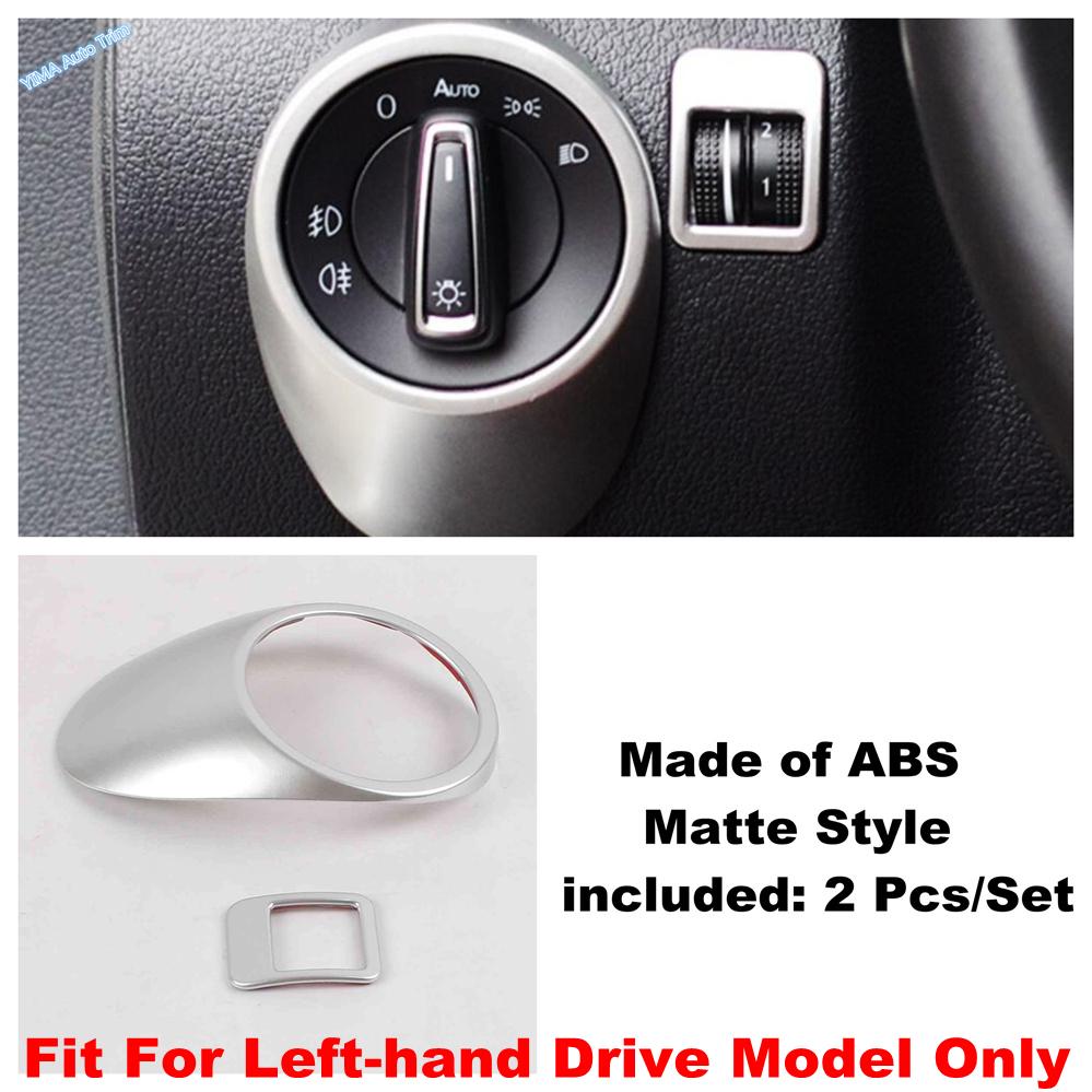 Inner Door Handle Bowl / Head Light Lamp / Gear Shift Panel Cover Trim For Volkswagen VW Tiguan MK1 2008 2009 2010 2011 - 2015