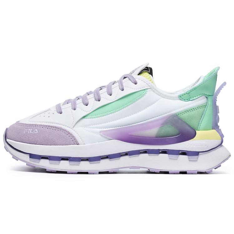 FILA Km Shoes White Purple Aqua Women s F12W233113FWP 36.5