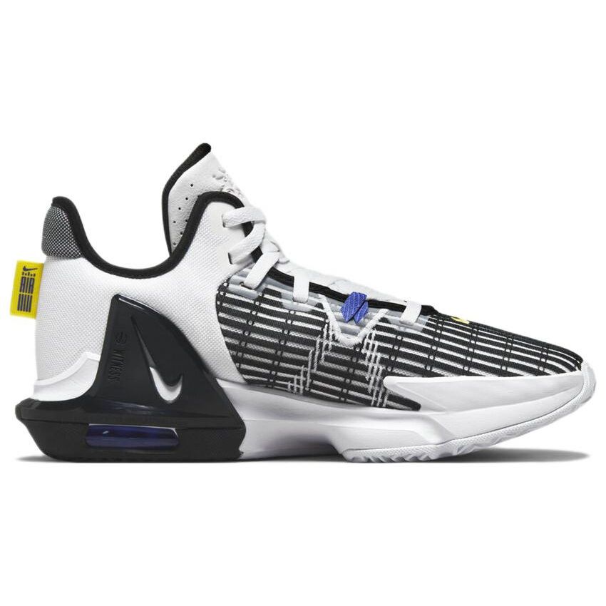 Nike LeBron Witness 6 EP White Persian Violet Men Sneakers Yellow-Strike Black DC8994-100