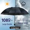 Large Manual 4-Fold UV Protection Umbrella