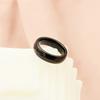 Jewelry Black Curved Tungsten Steel Ring Simple And Fashionable 6Mm Ring Personalized Niche Jewelry
