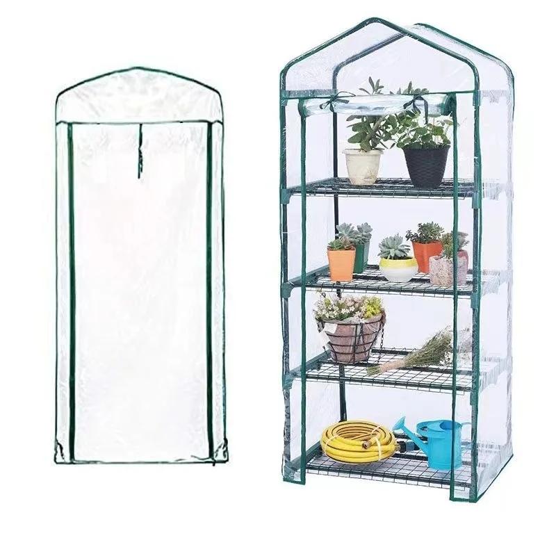 Garden Warmer Cover PVC Flower and Plant Insulated Warming Shed Greenhouse Warming Sunroom Insulated Rainproof Trellis