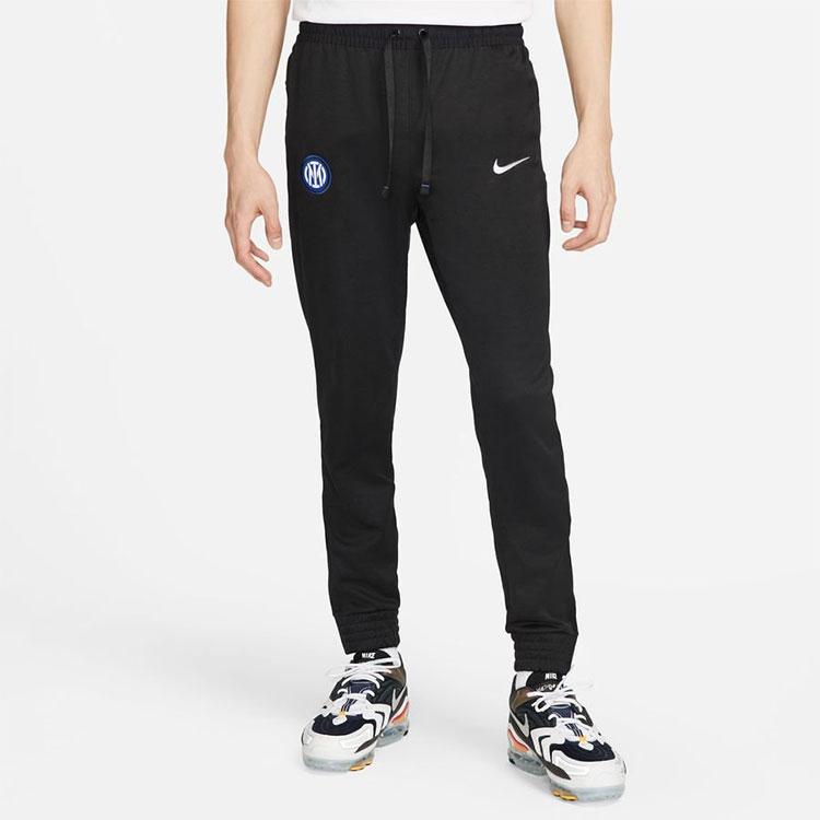 Nike Inter Training Trousers Travel Knit Warm Drawstring Casual Pants Men Bottoms Black White DM2960-010