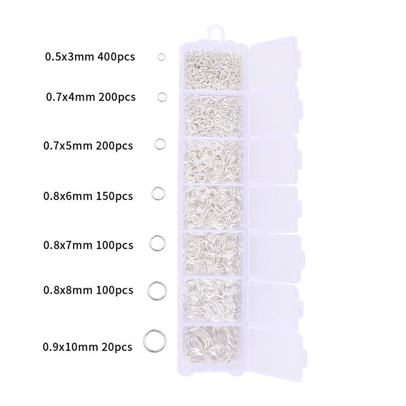 

3-10 мм Одинарные разомкнутые соединительные кольца для изготовления украшений своими руками и серег 1 Set